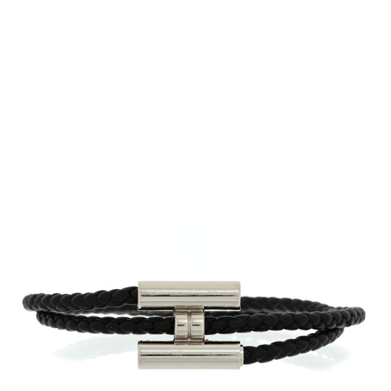 Swift Double Wrap Cord Tournis Tresse Bracelet T6 Black