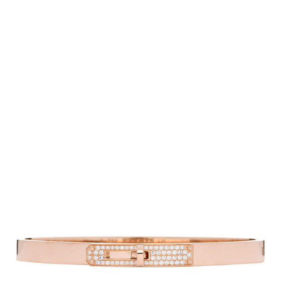 18K Rose Gold Diamond PM Kelly Pave Bracelet LG