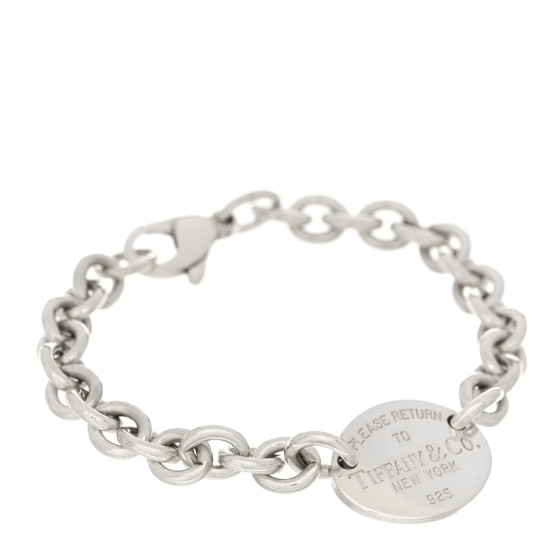 Sterling Silver Return to Tiffany Oval Tag Bracelet