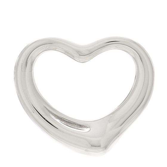 Sterling Silver 22mm Elsa Peretti Open Heart Pendant