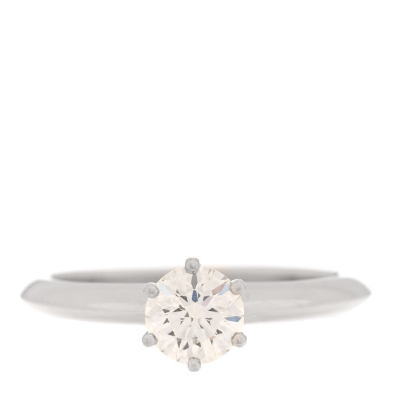 Platinum Diamond .62ct Solitaire Engagement Ring 52 6
