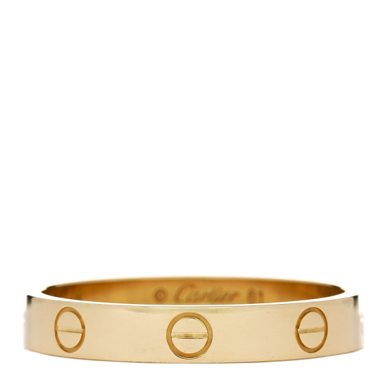 18K Yellow Gold 3.5mm LOVE Wedding Band Ring 61 9.5