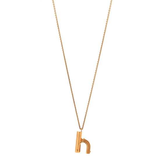LV And Me Letter H Necklace Gold