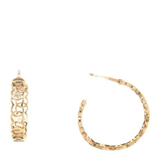 CC Hoop Earrings Gold
