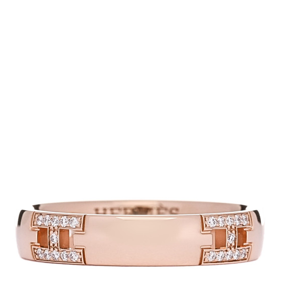18K Rose Gold Diamond Ever Herakles Wedding Band Ring 48 4.5