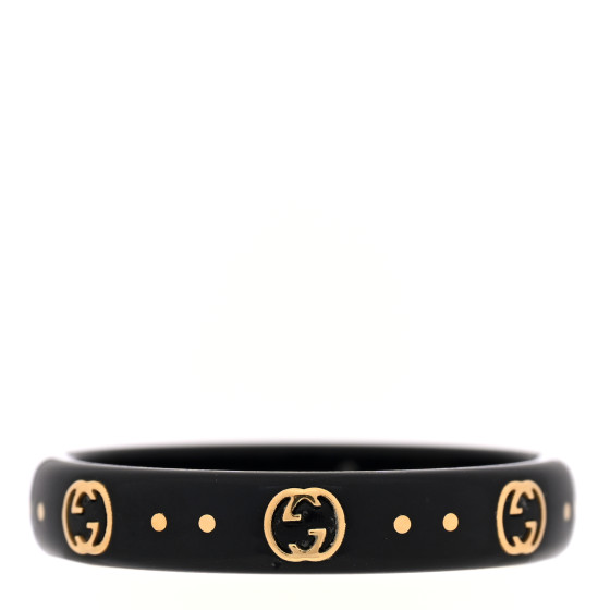 18K Yellow Gold Synthetic Corundum Icon Ring 58 8.25 Black