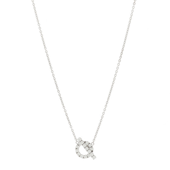 18K White Gold Diamond Finesse Pendant Necklace