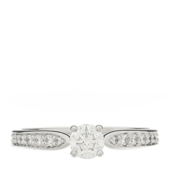 Platinum Diamond .33ct Harmony Pave Engagement Ring 50 5.5