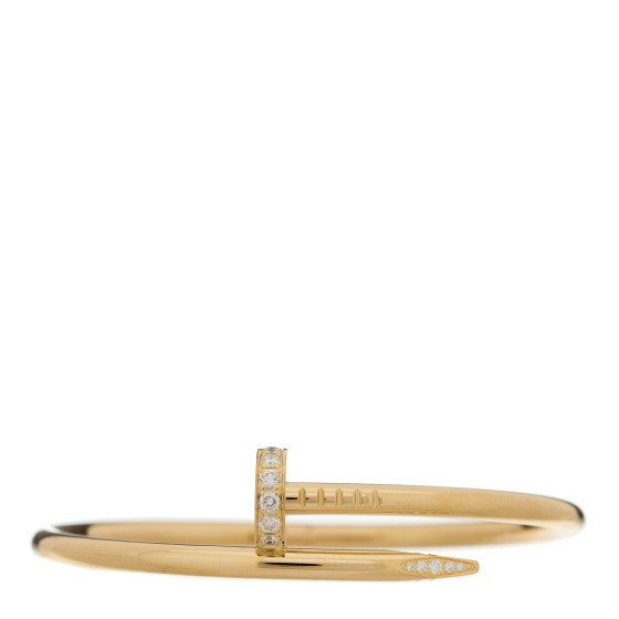18K Yellow Gold Diamond Juste Un Clou Bracelet 16