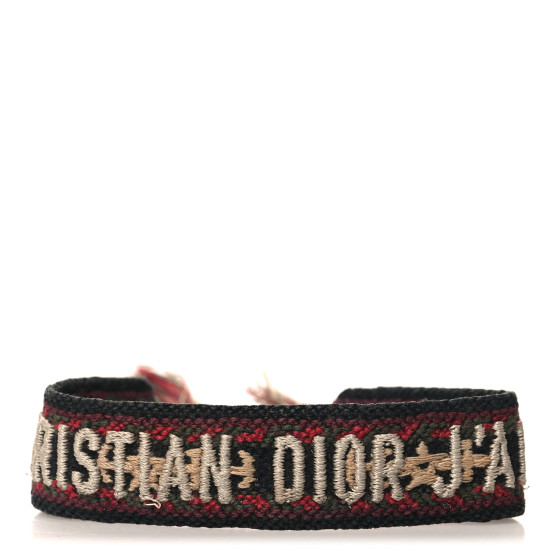 Woven Cotton J'Adior Friendship Bracelet Red Multicolor