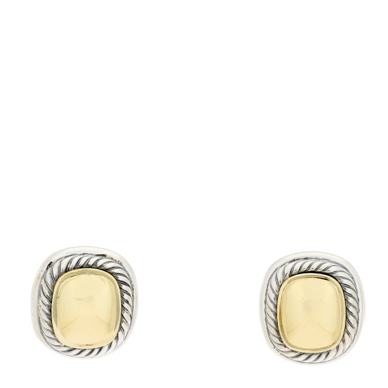 Sterling Silver 14K Yellow Gold 11mm Albion Earrings