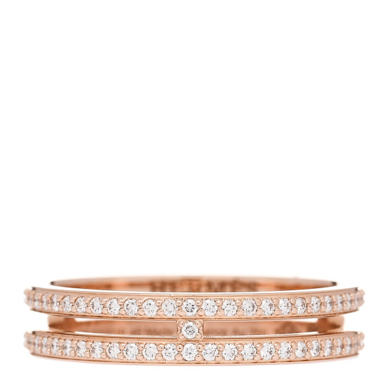 18K Rose Gold Diamond Ariane Wedding Band Ring 48 4.5