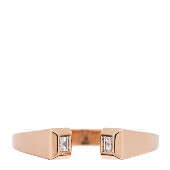 18K Rose Gold Diamond PM Clou de Forge Ring 52 6