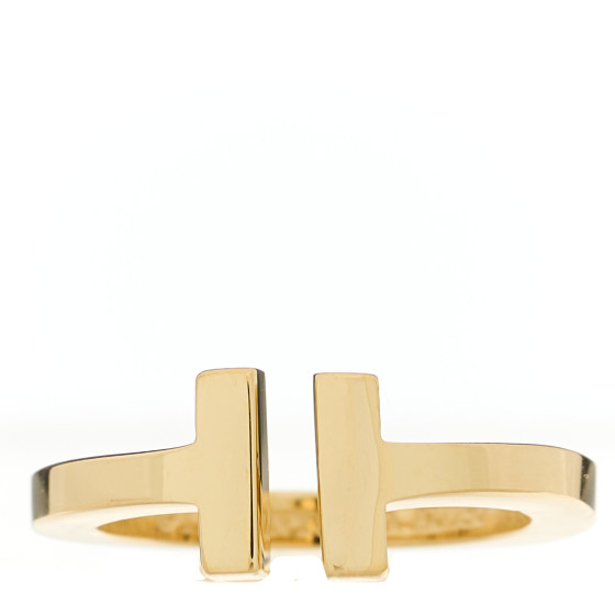 18K Yellow Gold T Square Ring 51 5.75