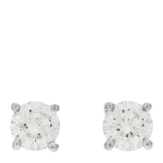 Platinum Diamond .30ctw Solitaire Earrings