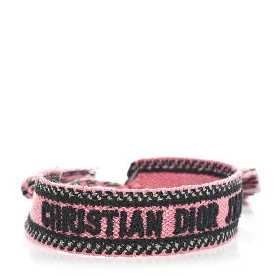 Woven Cotton J'Adior Friendship Bracelet Pink Multicolor