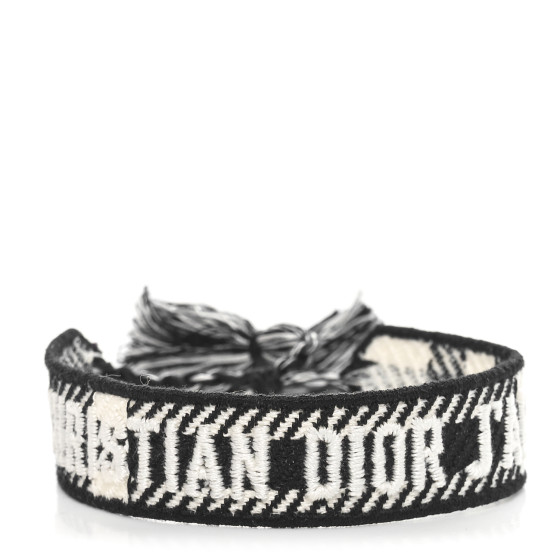 Woven Cotton J'Adior Friendship Bracelet Black
