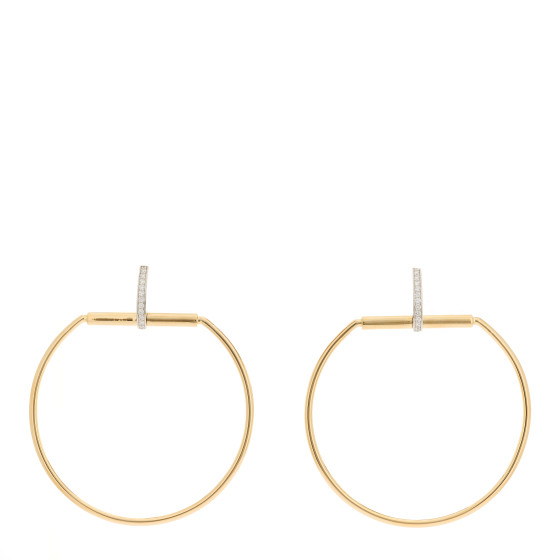 18K Yellow White Gold Diamond Classica Parisenne Drop Earrings