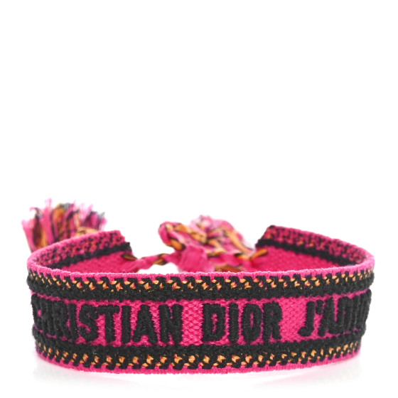 Woven Cotton J'Adior Friendship Bracelet Pink Multicolor
