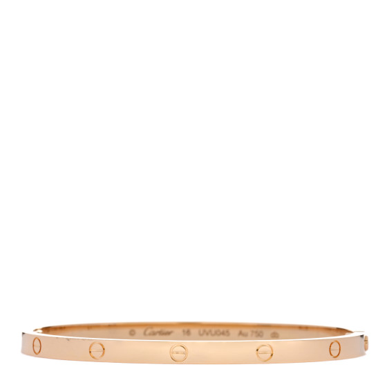 18K Yellow Gold Small LOVE Bracelet 16