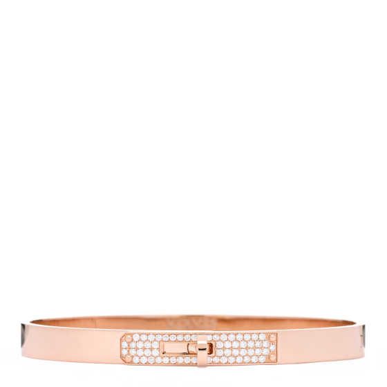 18K Rose Gold Diamond PM Kelly Pave Bracelet SH