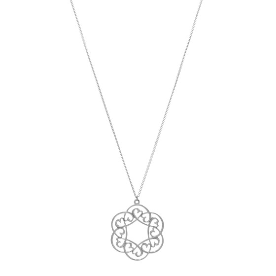 Sterling Silver Paloma Picasso Loving Hearts Medallion Pendant Necklace