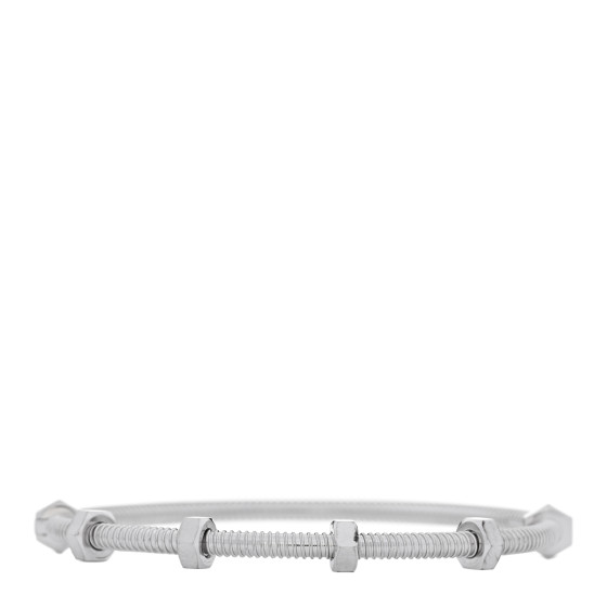 18K White Gold Ecrou de Cartier Bracelet 19