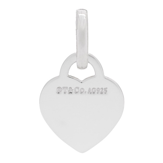 Sterling Silver Heart Tag Charm