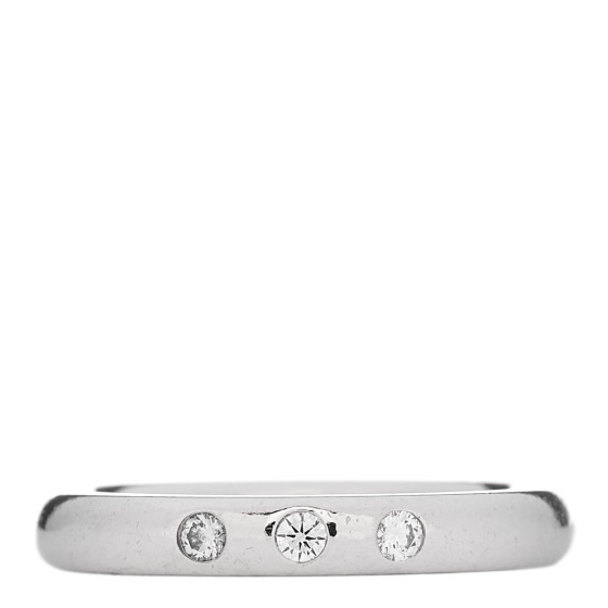 Platinum 3 Diamond Elsa Peretti Band Ring 47 4