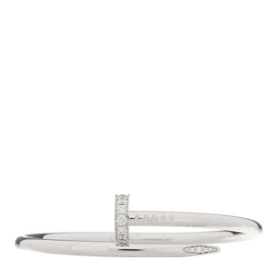 18K White Gold Diamond Juste Un Clou Bracelet 15