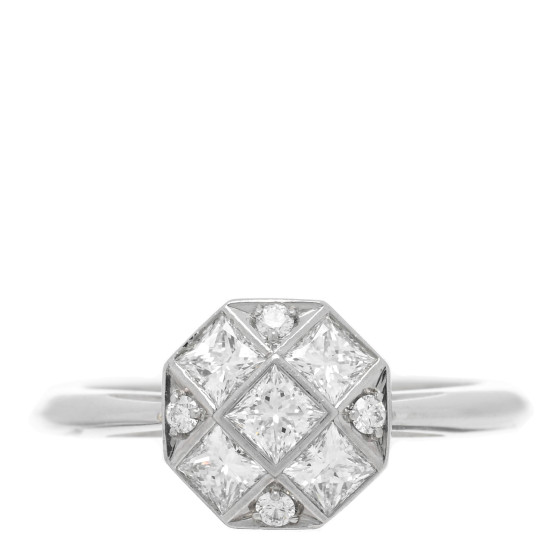 Platinum Diamond Mosaic Ring 52 6