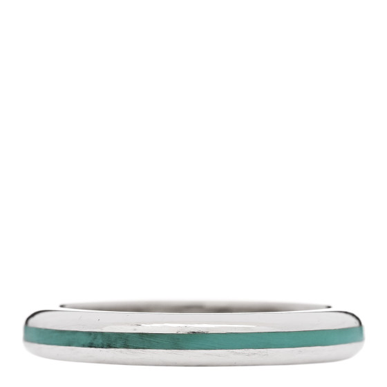 Sterling Silver Enamel Stackable Ring 52 6 Blue