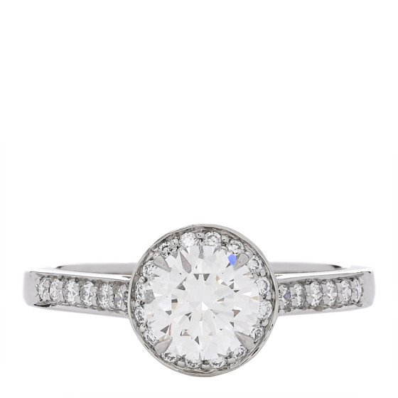 Platinum Diamond .82ct Soleste Round Brilliant Engagement Ring 52 6