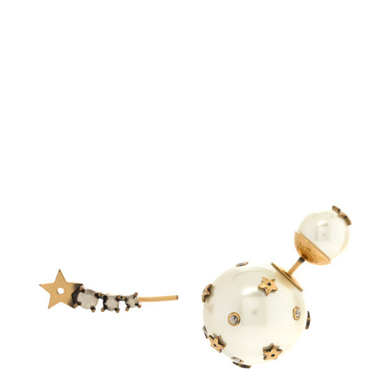 Pearl Crystal Mise En Dior Tribal Earrings