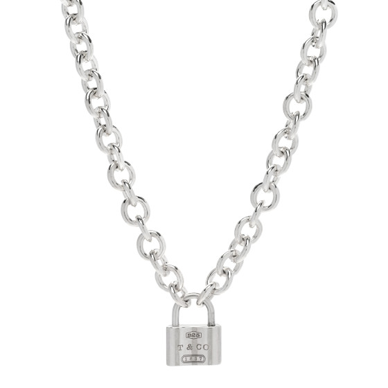 Sterling Silver 1837 Lock Charm Necklace