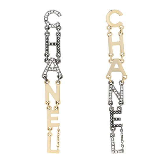 Crystal Pearl Bright Young Things Earrings Gold Ruthenium