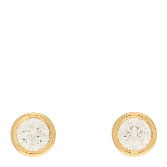 18K Yellow Gold Diamond .56ctw Elsa Peretti Diamonds By The Yard Earrings