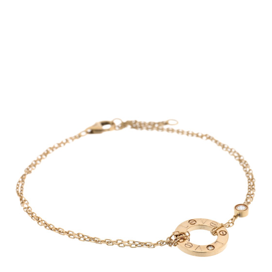 18K Yellow Gold Diamond Love Bracelet