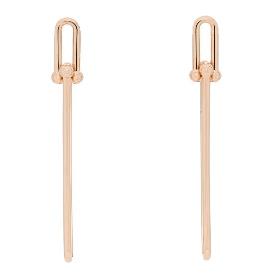 18K Rose Gold HardWear Double Long Link Earrings