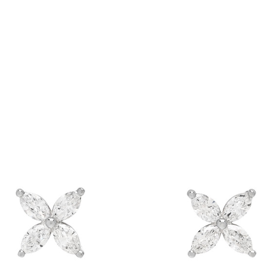 Platinum Diamond Large Victoria Earrings
