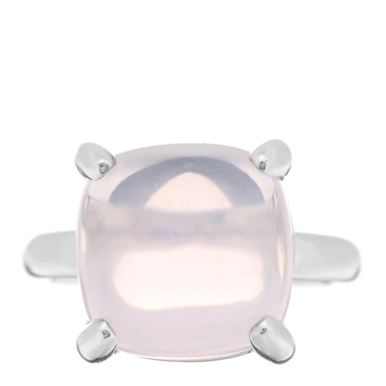 Sterling Silver Rose Quartz 12mm Paloma's Sugar Stacks Ring 51 5.75