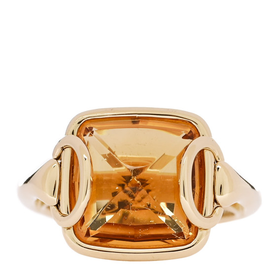 18K Yellow Gold Citrine Nausicaa Ring 53 6.5