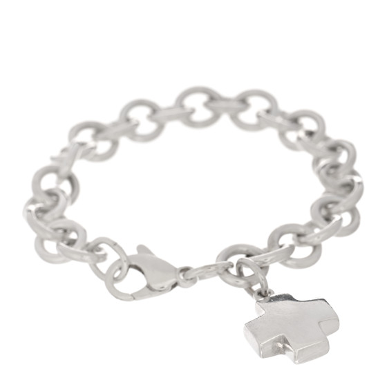 Sterling Silver Cross Charm Bracelet