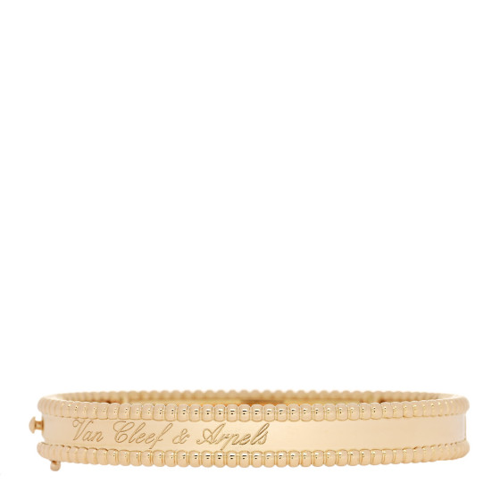 18K Yellow Gold Perlee Signature Bangle Bracelet S