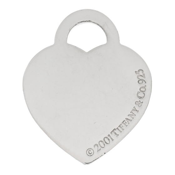 Sterling Silver Heart Tag Charm
