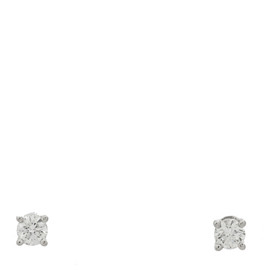Platinum Diamond .25ctw Solitaire Earrings