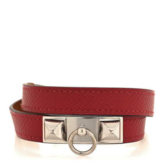 Epsom Rivale Double Tour Bracelet S Rouge Grenat