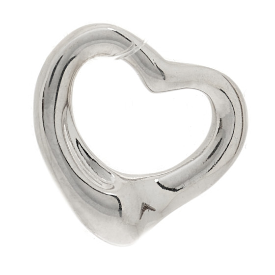 Platinum 11mm Elsa Peretti Open Heart Pendant