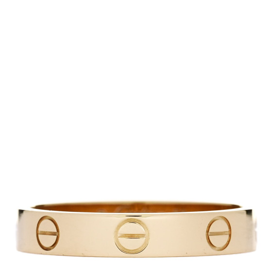 18K Yellow Gold 3.5mm LOVE Wedding Band Ring 56 7.75
