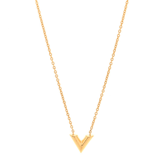 Essential V Necklace Gold